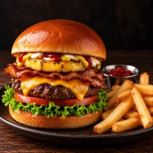 Hamburguesa Hawai - Hamburguesas en BarX7